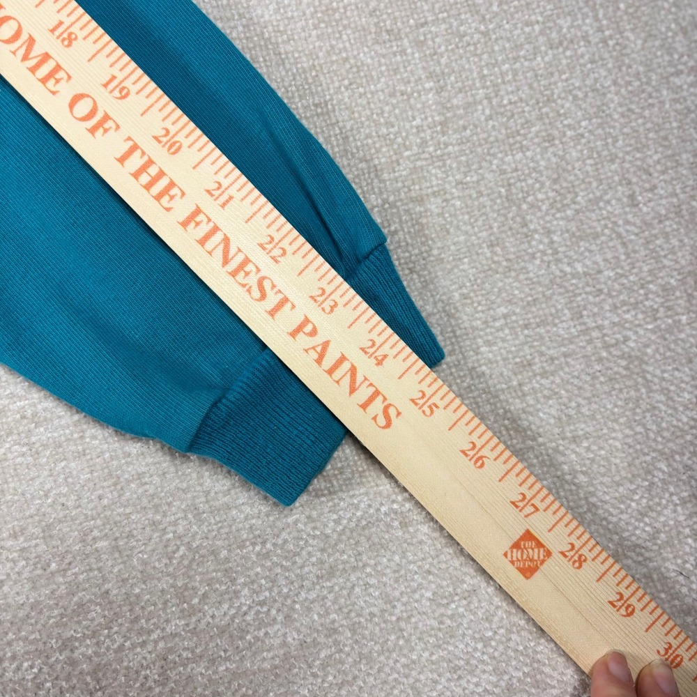 Vintage City Streets Rugby Shirt Mens XL Teal White Colorblock Stripe USA Cotton - Picture 6 of 8
